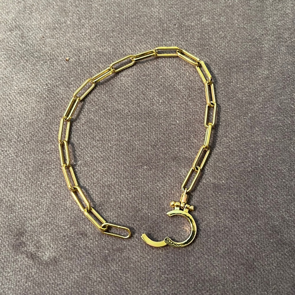 Gorjana paper clip bracelet